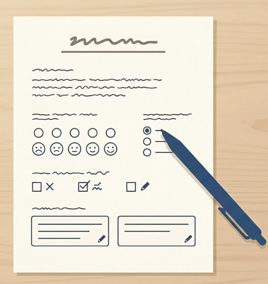 アンケート用紙の作成