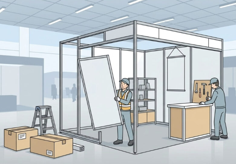 ブースの搬入・設営