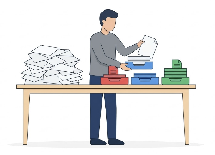 終了後すぐにリードを仕分ける