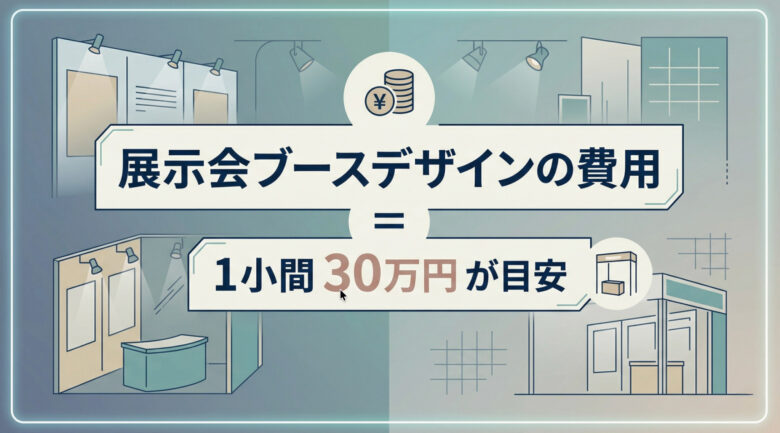 展示会ブースのデザインにかかる費用