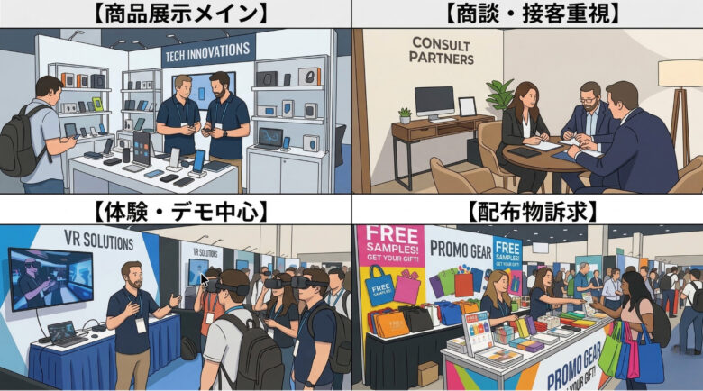 展示会デザインの考え方 | ブース形式のイメージ