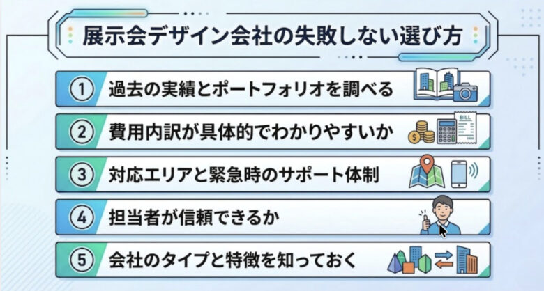 展示会デザイン会社の失敗しない選び方